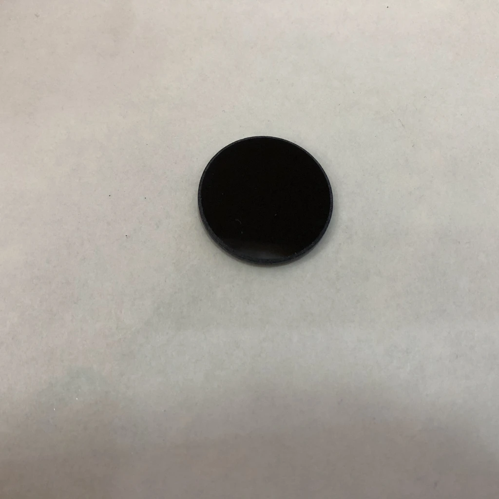Verre filtrant passe UV ZWB2 pour lampes de poche, taille totale, diamètre 16mm et 1mm d'épaisseur, Surface de couleur noire 365nm, 5 pièces
