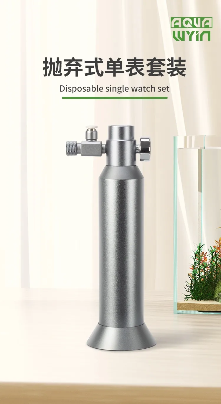 DIY Aquarium CO2 Regler Magnetventil Blase Zähler CO2 Kleine Gas Flasche 3-8UNF Aquarium CO2 Druckminderventil – Detail 10