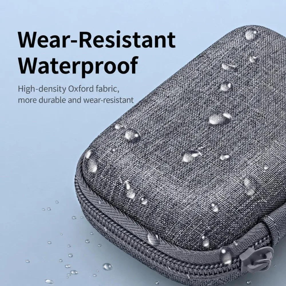with Mesh Pocket Digital Camera Case Protective Padded Mini Camera Protective Case Durable U Disk Organizer