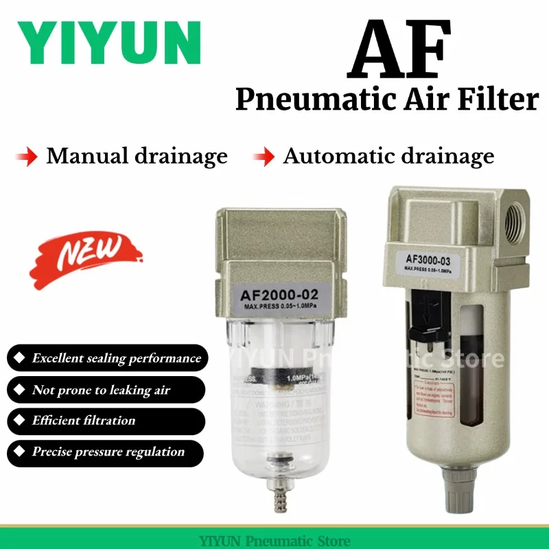 

1PC Air Compressor Air Filter AF2000 2000-02 02D AF3000-02 02D 03 03D AF4000-04 04D 06 06D AF5000-06 06D 10 10D AF Series YIYUN