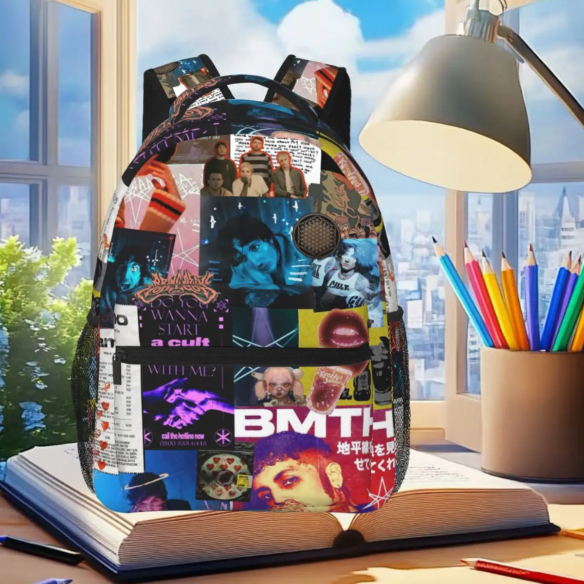 Oliver Sykes Brings Me The Horizons BMTH Mochila para estudiantes, niños y niñas, mochila escolar, bolsos de hombro para ordenador portátil para hombres y mujeres