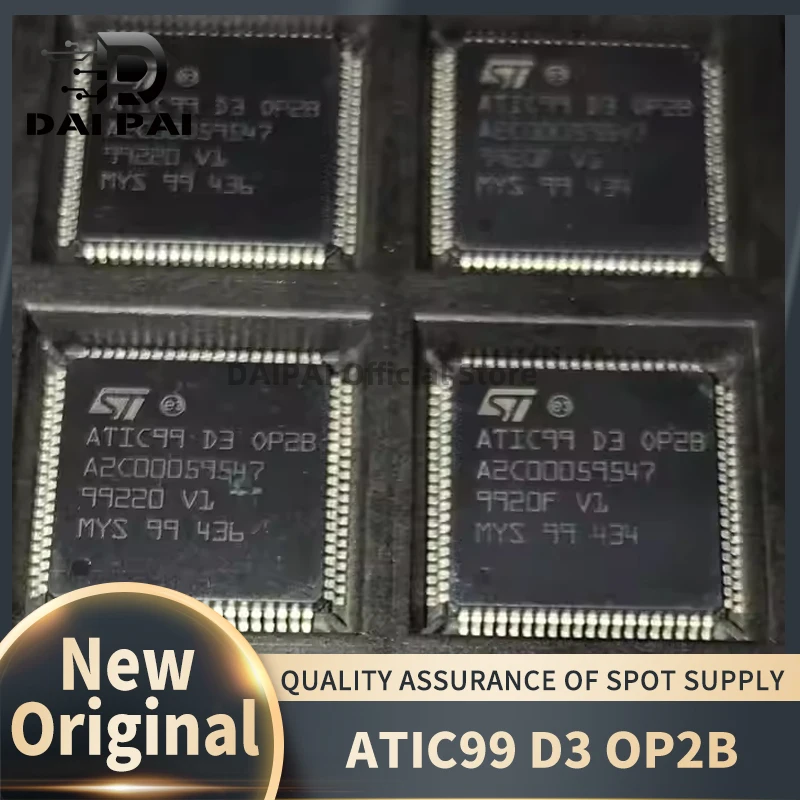 

(5Pcs/Lot) 100% New original ATIC99 D3 A2C00059547 OP2B ATIC99D3 For automotive computer board QFP80 Car Performance IC Chip