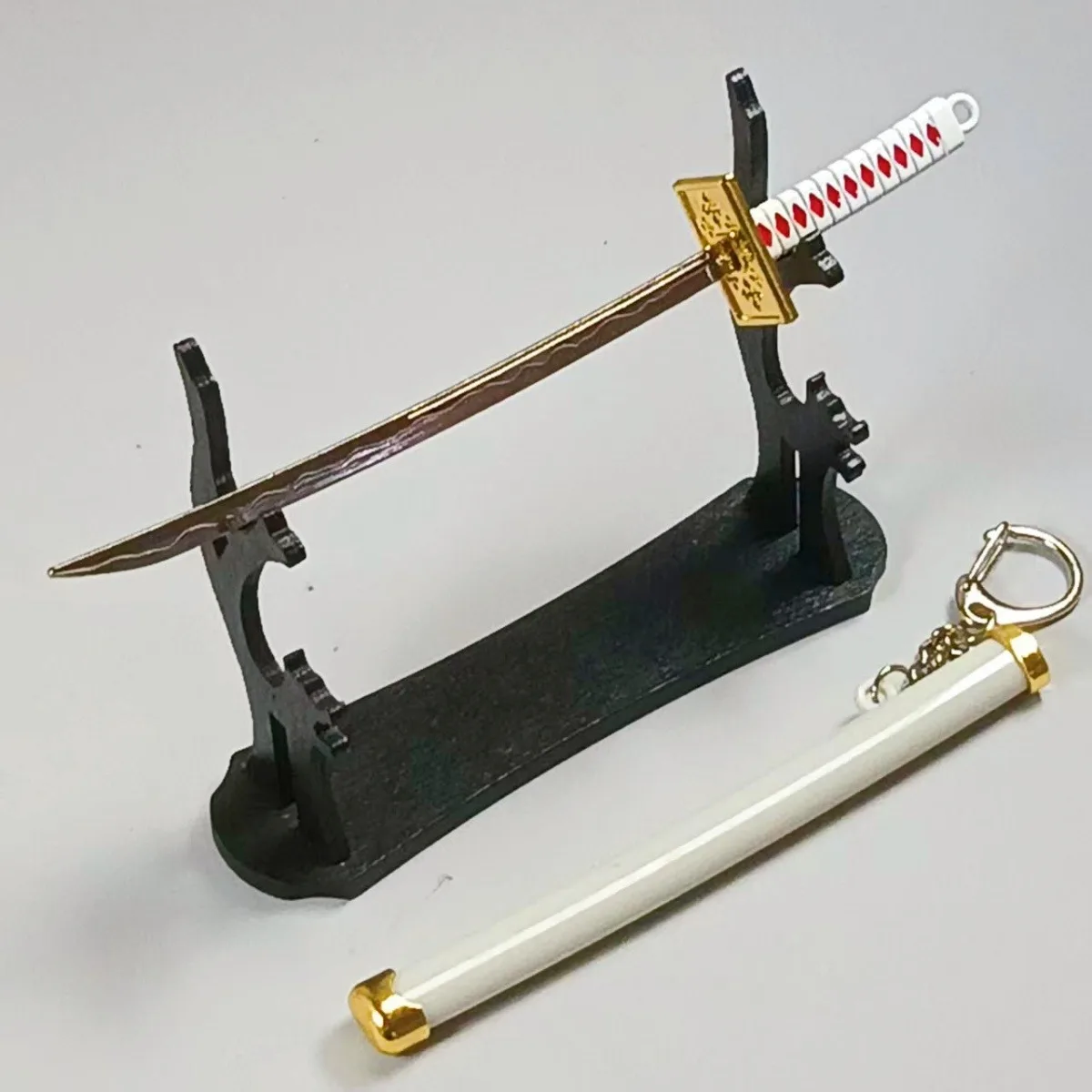 5.9inch Roronoa Zoro Metalen Katana Zwaard Originele Samurai Sabel Japanse Katana Sabel Ninja Mes Cosplay Accessoires Prop Speelgoed