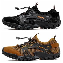 Men's Mesh Breathable Water Shoes Beach Non-slip Outdoor Sports Barefoot Sneakers Hiking Fishing Wading Shoes Sneakers