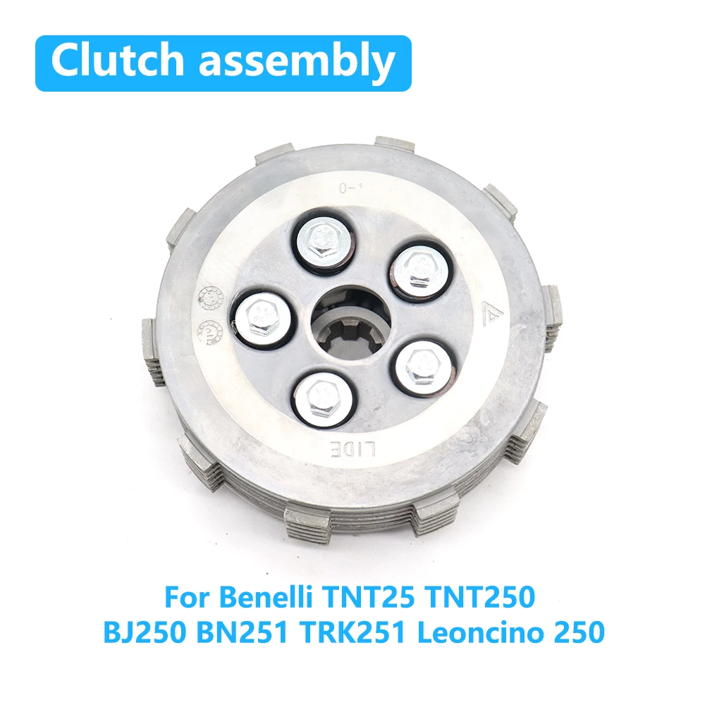 For Benelli TNT25 TNT250 BJ250 BN251 TRK251 Leoncino 250 Motorcycle Engine Clutch Assembly Disc Plate Sets Accessories