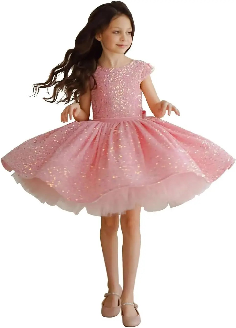 

Girl Pageant Dress Sequin Flower Girl Dresses Short Tutu Tulle Ball Gown Princess Dress Wedding Pageant Gown princess dress