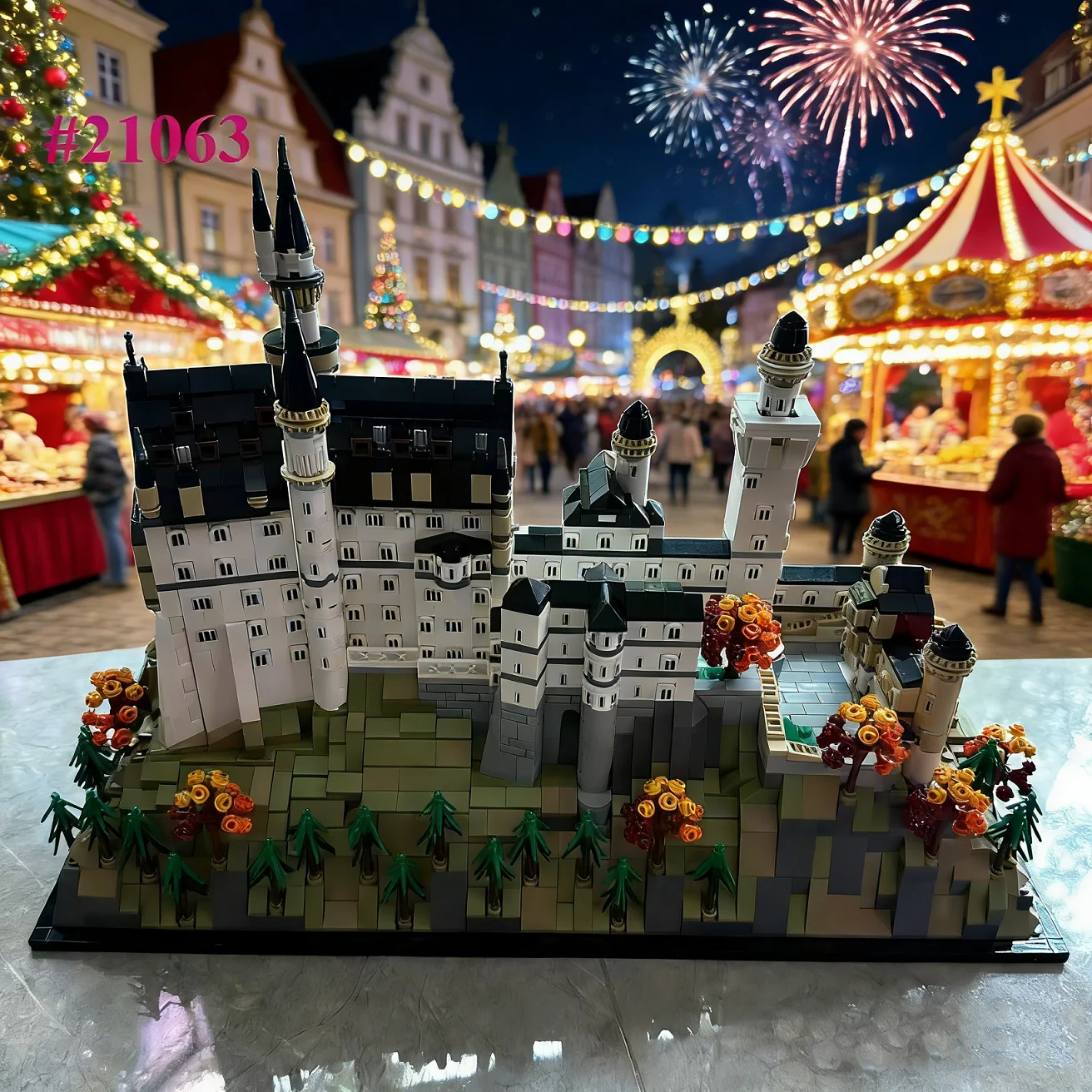 

Landmark Building 21063 Building Blocks Sets Compatible with Legoed Particles Suitable for Christmas Gifts 3455pcs