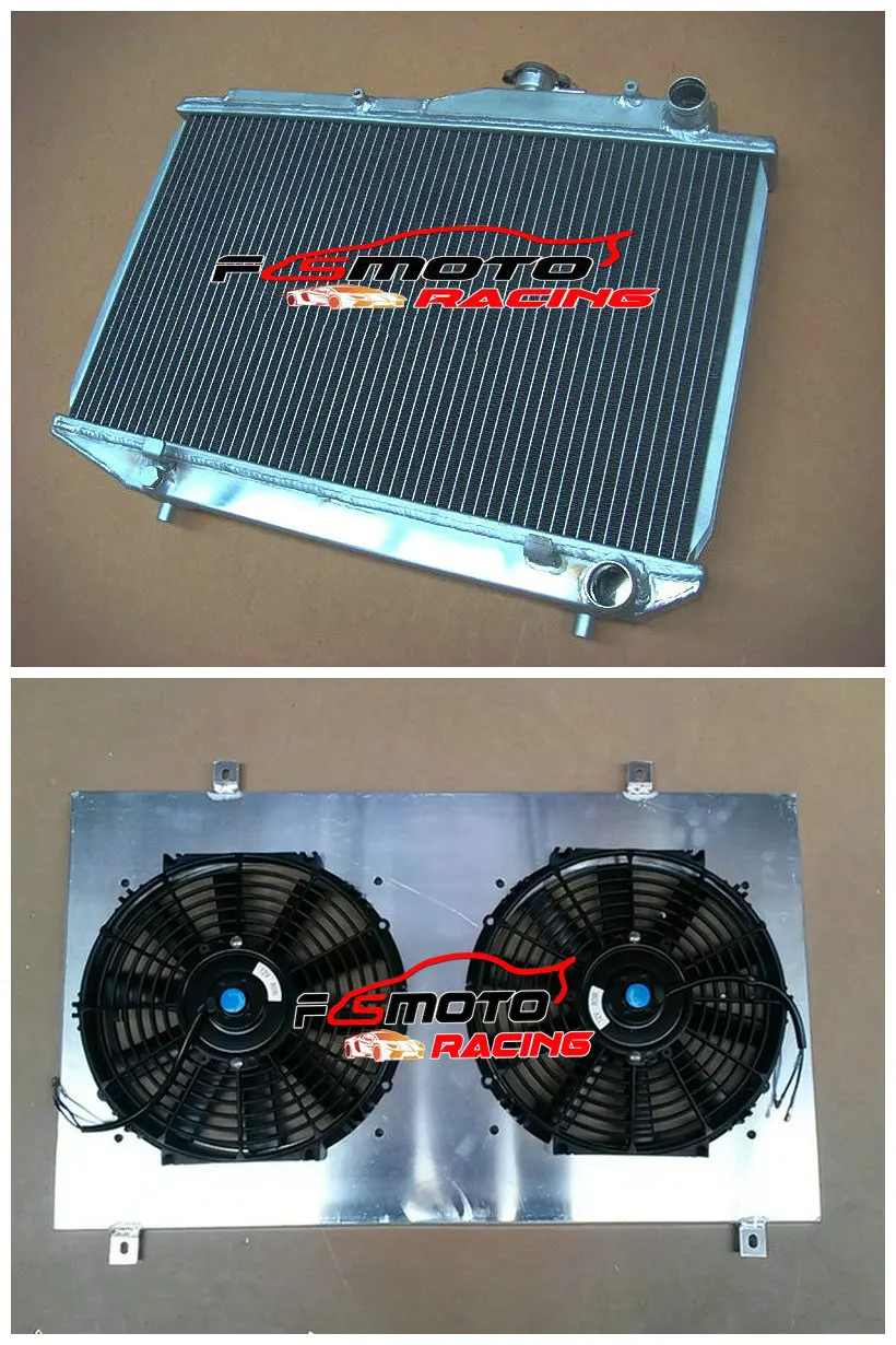 ALUMINUM RADIATOR + SHROUD + FAN For TOYOTA COROLLA AE86 4AGE GTS Manual 1983-1987 84 83 85 86 89 1984 1985 1986 1987