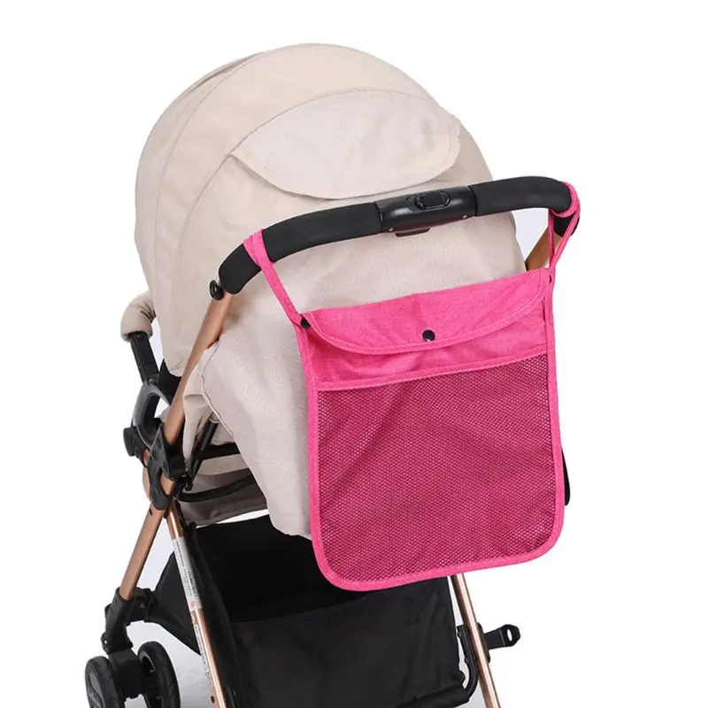 Practical Baby Trolley Bunch Net Pocket Infant Stroller Mesh Bottle Diaper Storage Bag Holder Elasticity