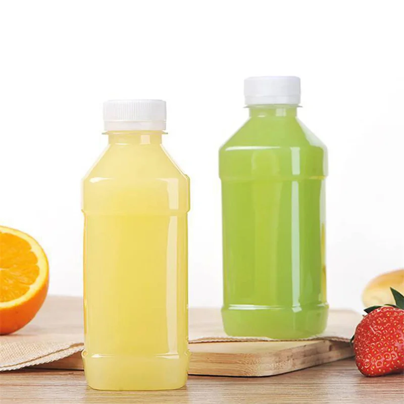 Botellas Vacías recargables transparentes, envases de plástico a prueba de fugas, portátiles, para bebidas, agua y zumo, 10/20 piezas, 100ml
