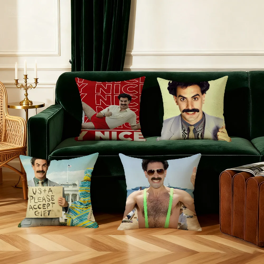 Borat Very Nice Meme movie cushion cover Nordic Simplicity Pillow Cover Decoration Room Home Sofa living Office Car