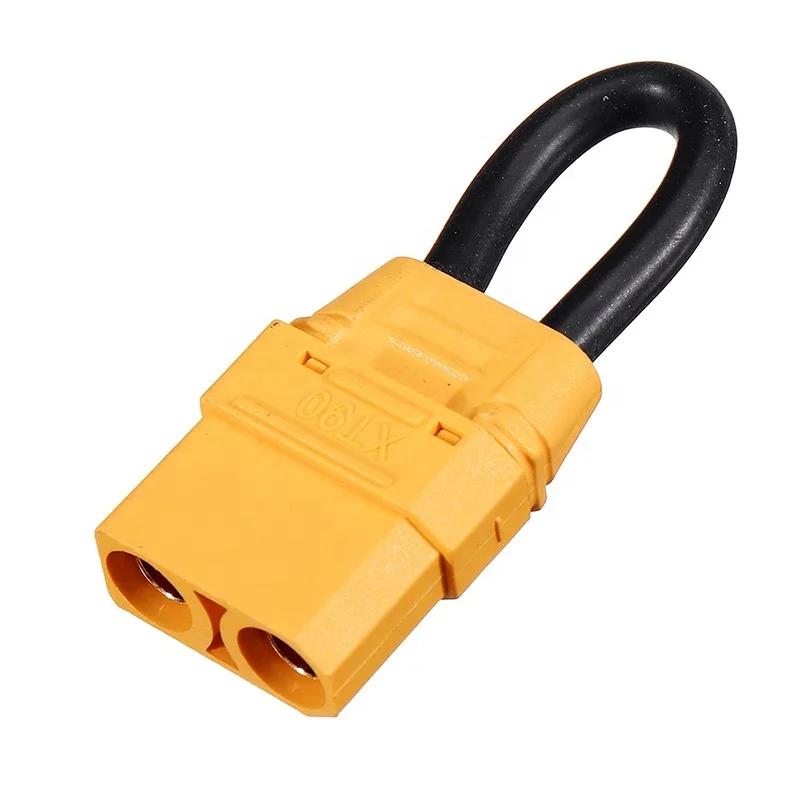 30PCS Amass XT90 Female Plug Connector Jumper Wire & Shorting Plug Adapter Single Battery Loop 10AWG For RC Parts & Accs