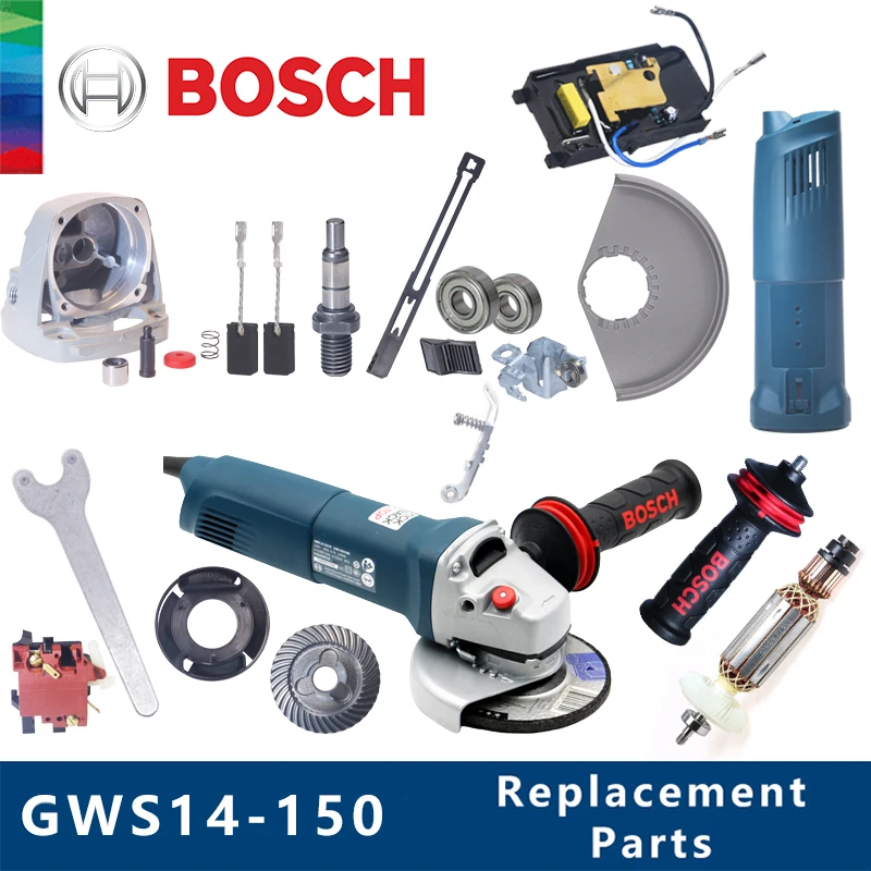 Bosch Angle Grinder GWS14 150 Replacement Repair Parts Handheld Grinder Grinder Small Metal Polishing Cutting Machine Power Tool