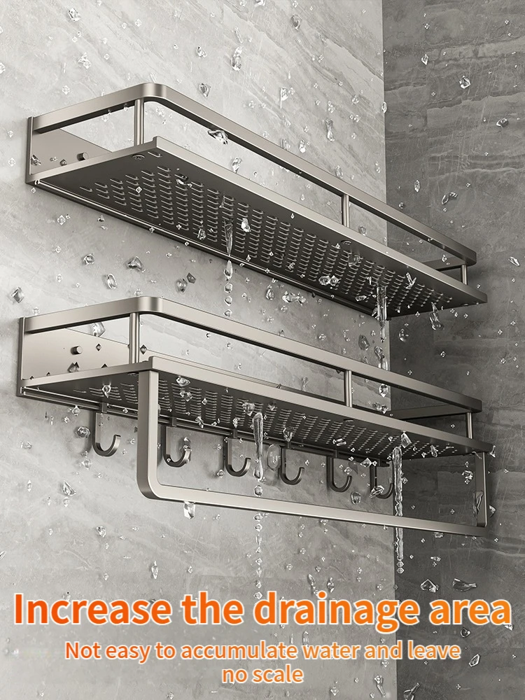Kitchen Seasoning Rack Kitchen Storage rack Bathroom Rack Waterproof Shower Rack Corner Cosmetic Storage Rack image 5