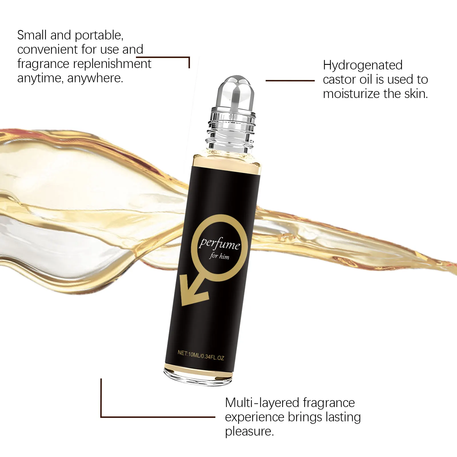 لفة كولونيا اليومية للرجال - تنبعث سحرًا، رائحة طازجة مقرمشة، طبيعية تدوم طويلاً، مناسبة لجميع المناسبات اليومية #3