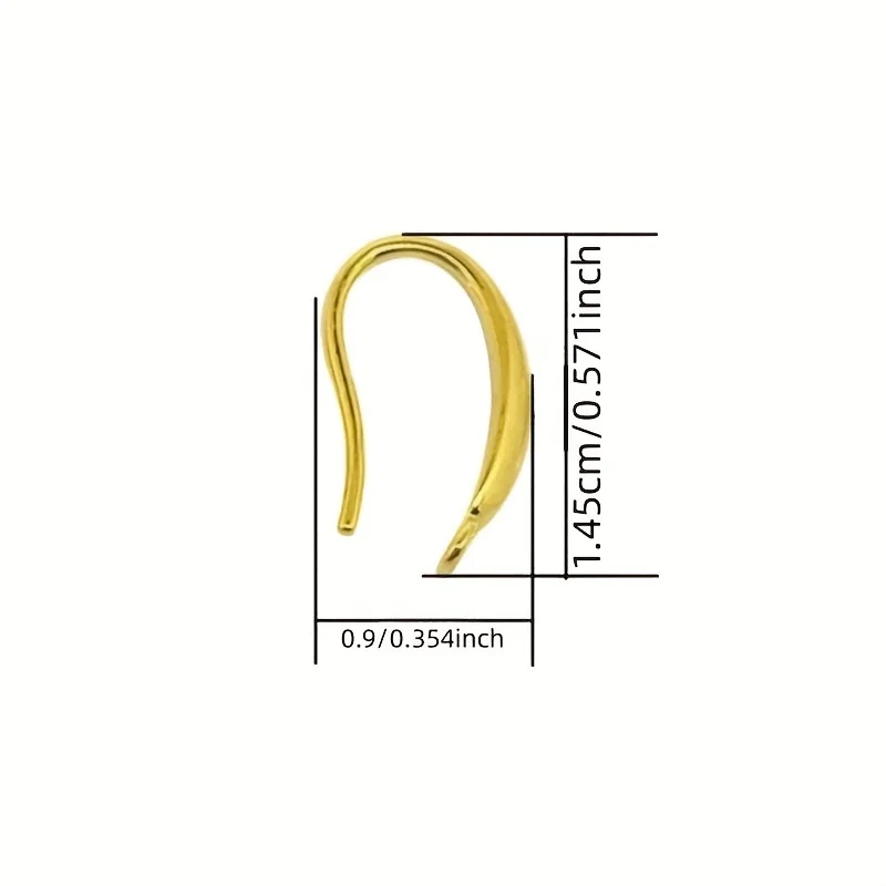 925 Silver Plated Engraved Ear Hooks for DIY Jewelry Making