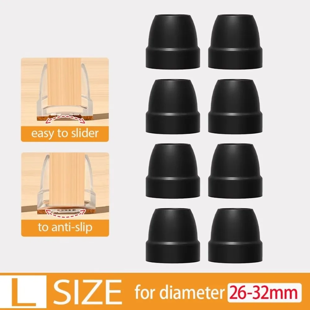 

8PCS Floor Anti-Scratch Chair Leg Pad Chair Slider Thickened Table Foot Protective Cover Non-slip Silent