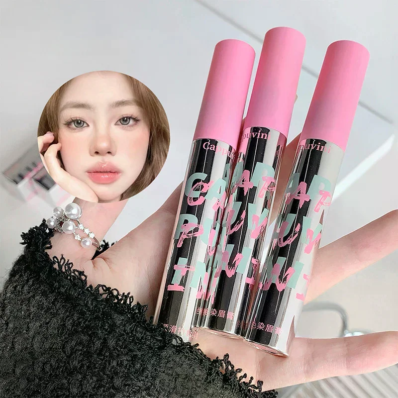 مشط صغير صبغ الحاجب كريم مقاوم للماء مقاوم للعرق الحاجب مسحوق بني القهوة لون قلم الحواجب كريم الحاجب ماكياج