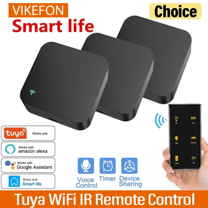 

Tuya WiFi IR Remote Control for Air Conditioner TV Smart Home Blaster Infrared Universal For Alexa Google Home Remote Controller
