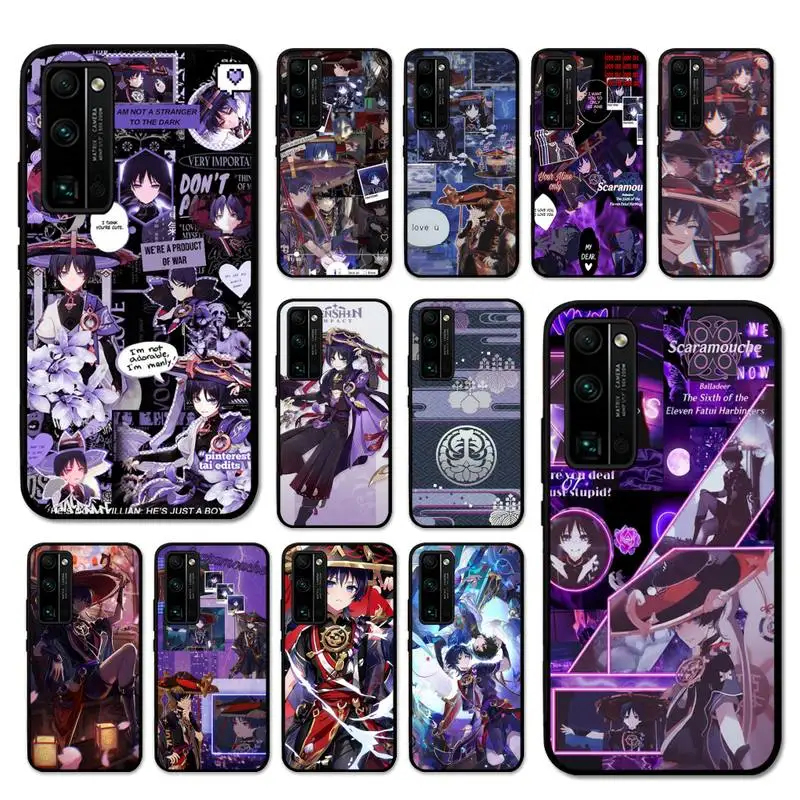 Scaramouche Genshin Impact Phone Case For Huawei Honor V30 30 9X 7A Pro View 20 10 9 Lite 10I 8C 8X 5A Play Cover