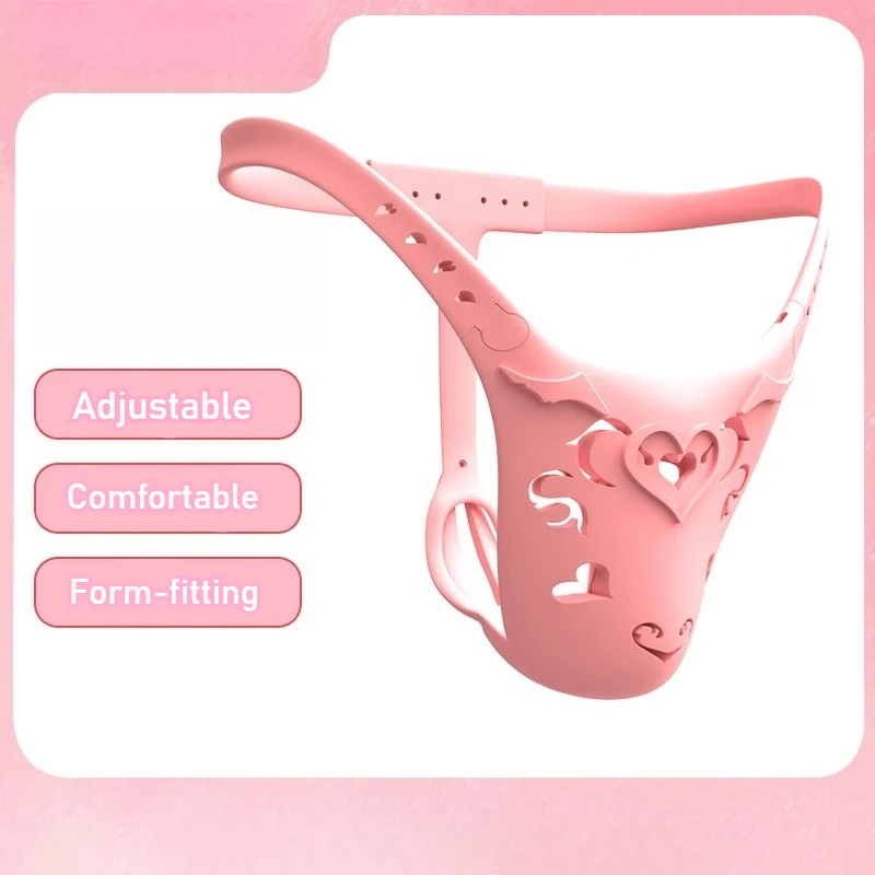 25New حزام العفة للرجال يمكن ارتداؤه من الراتنج قفل العفة جهاز العفة الأنثوي الامتناع عن ممارسة الجنس SM لعبة مثيرة للرجال قفص القضيب #3