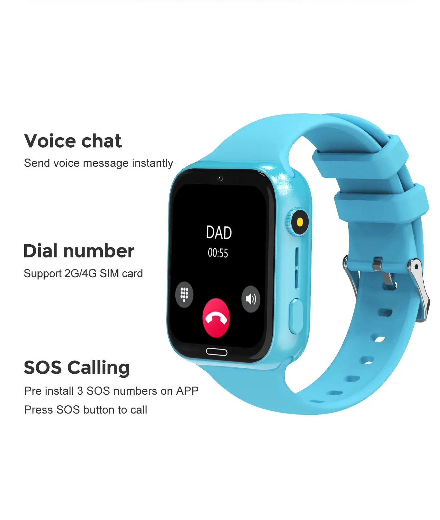 4G Kids Smart Phone Watch Waterproof SOS Video Call WIFI LBS Tracker Games Children Call Back Christmas Gifts Smart Clock