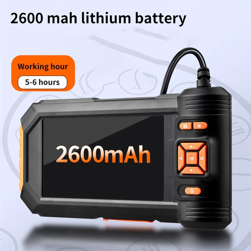 1080P HD Digital Endoscope Camera 8Mm Waterproof Drainage Camera 5-Inch Car Camera (5M)