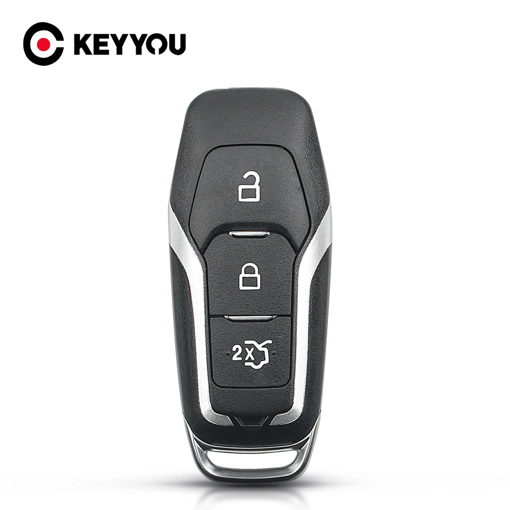 KEYYOU Smart Car Remote Key Shell Case For Ford Fusion Explorer Edge Mustang Mondeo Kuka