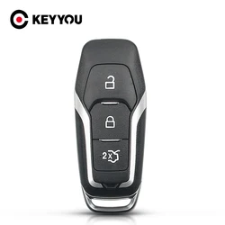 KEYYOU Smart Car Remote Key Shell Case per Ford Fusion Explorer Edge Mustang Mondeo Kuka