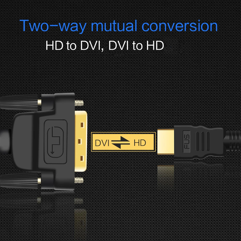 DUPILINK hdmi-kompatybilny z DVI kabel DVI HDMI kompatybilny Adapter do kabla pozłacany do HDTV DVD projektor PS5 4 3 TVBOX