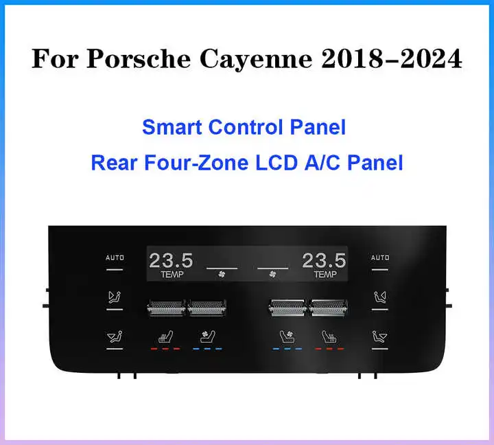 LCD Air Conditioning Screen Panel for Porsche Cayenne 2018-2024 Rear AC Touch Display Intelligent Modification Accessories