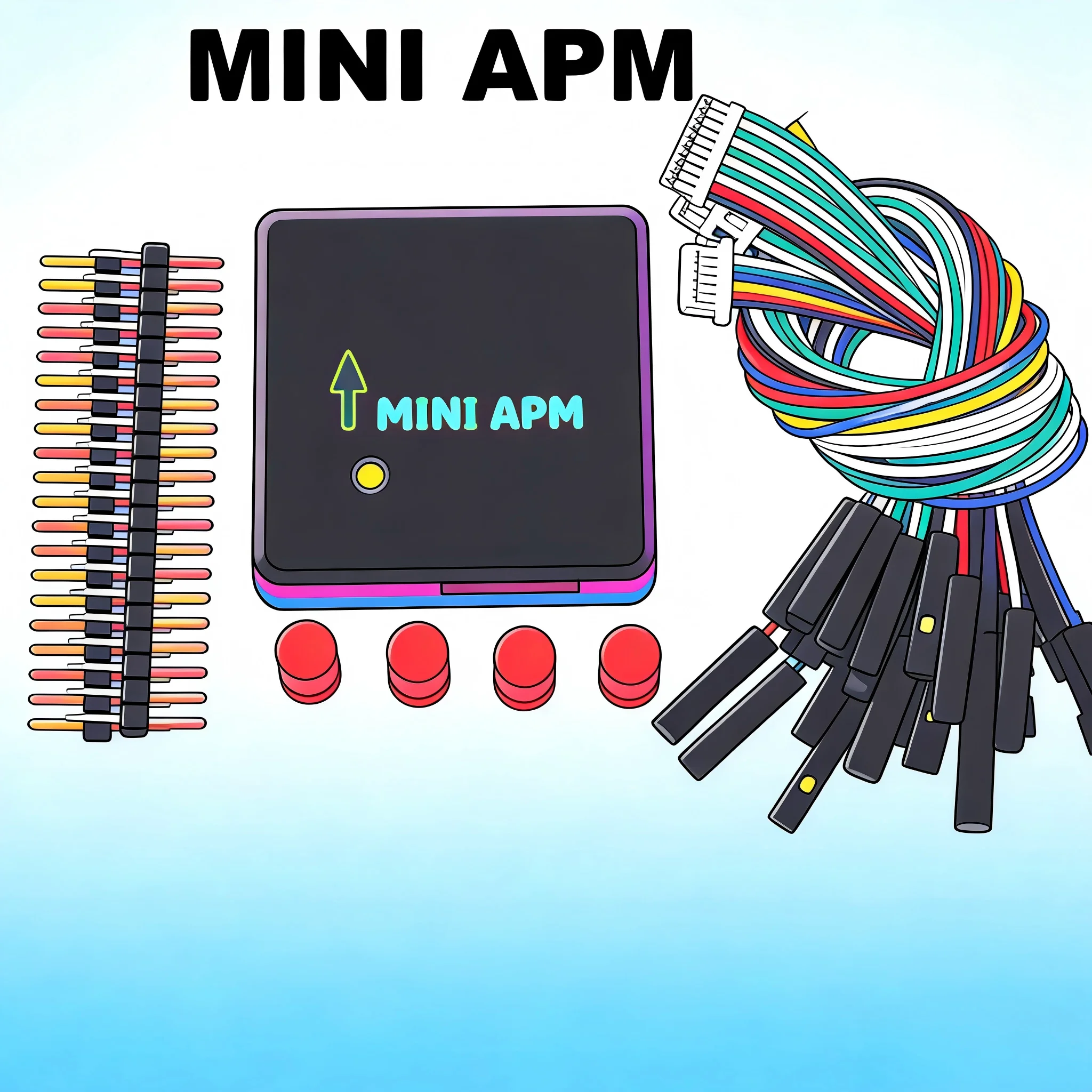 BCUBE MINI APM With casing V3.3 Flight Controller Ardupilot RC Quadcopter Multicopter APM2.8 Plane