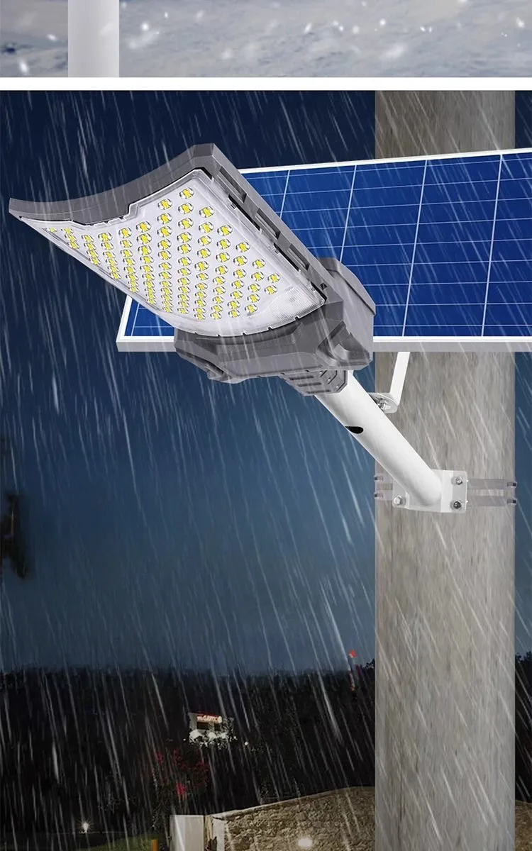 2025 Solar Street Light LED Ultra Bright Lighting Outdoor Waterproof Courtyard Light Household Curved Wide-angle Street Light