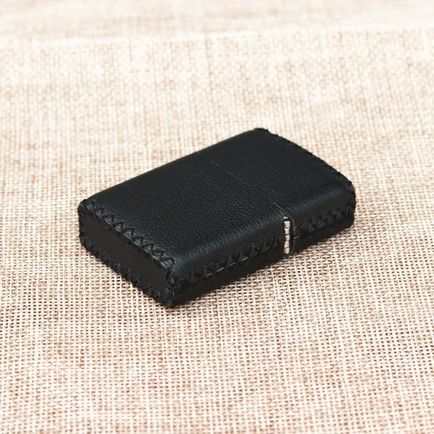 Genuine Leather Lighter Case Cowhide Custom Protective Sleeve Lighter Storage Holster Belt Bag Handmade for Zippo Lighter Shell