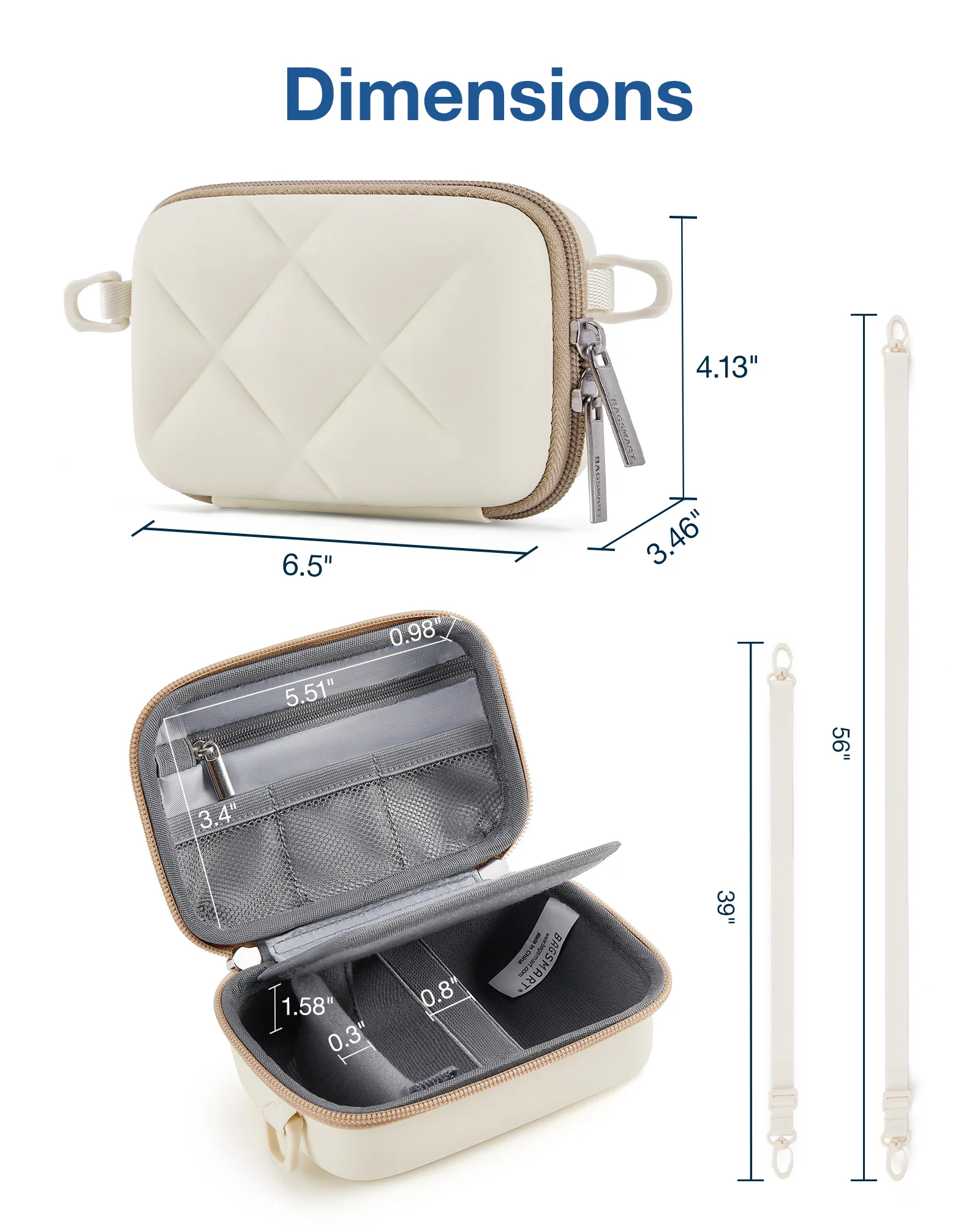 BAGSMART Digital Camera Case Protective Lightweight Camera Case with 2 Carrying Ways Waterproof and Shockproof Small Camera Bag