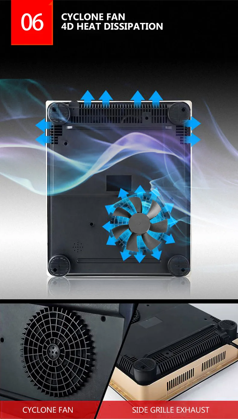 3500W Commerciële Inductiekookplaat Desktop Ingebed Inductiekookplaat High Power Inductiekookplaat Hoge Vuurkracht Echt Concave