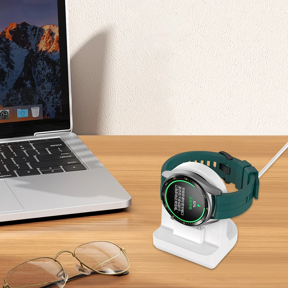 Soporte de cargador de silicona, base de carga antideslizante, soporte de cargador, soporte de base para Honor Watch 5/4/GS3/GS4