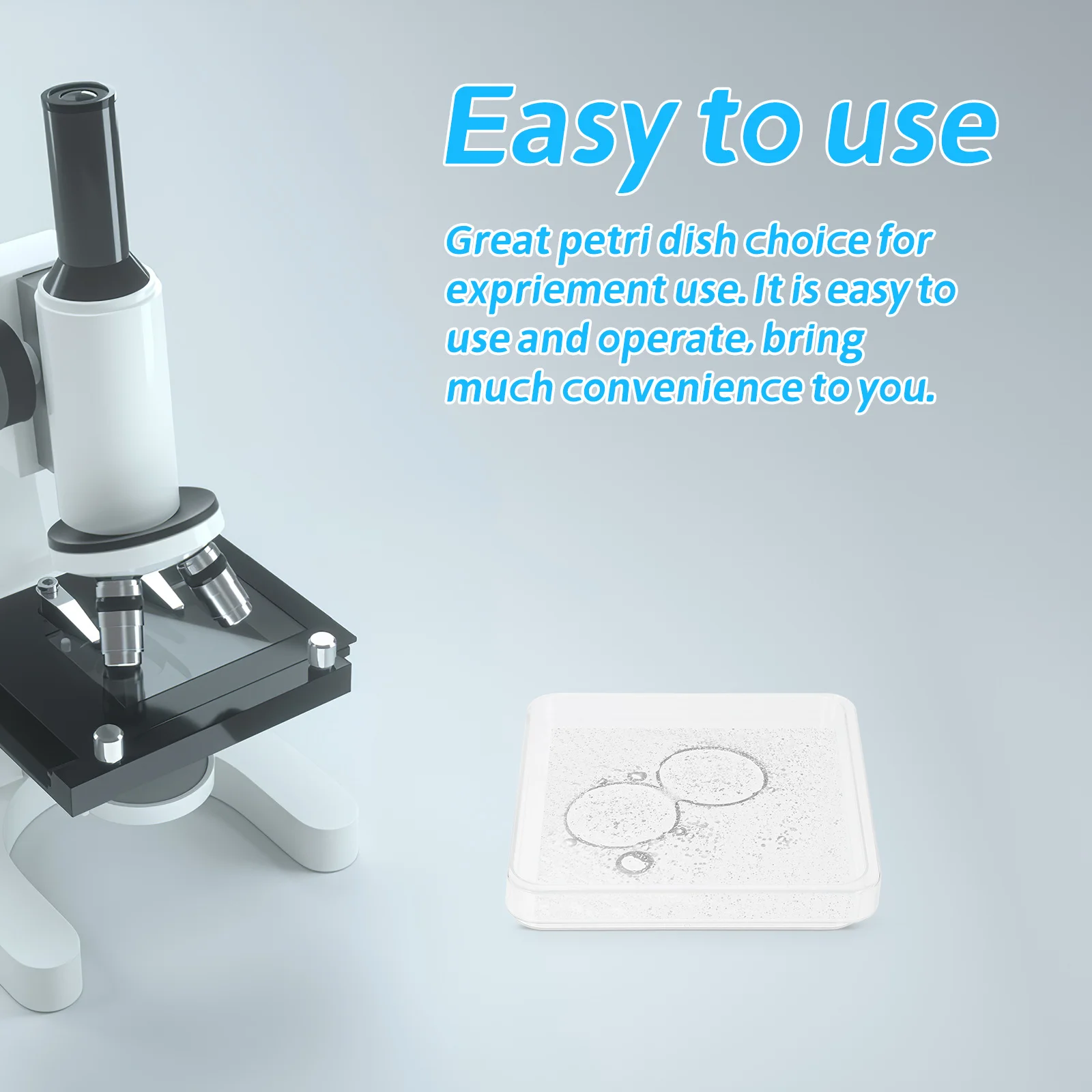 

10Sets Sterile Plastic Petri Dishes Disposable Bacterial Culture Dish for Scientific Lab Research Biological Experiments