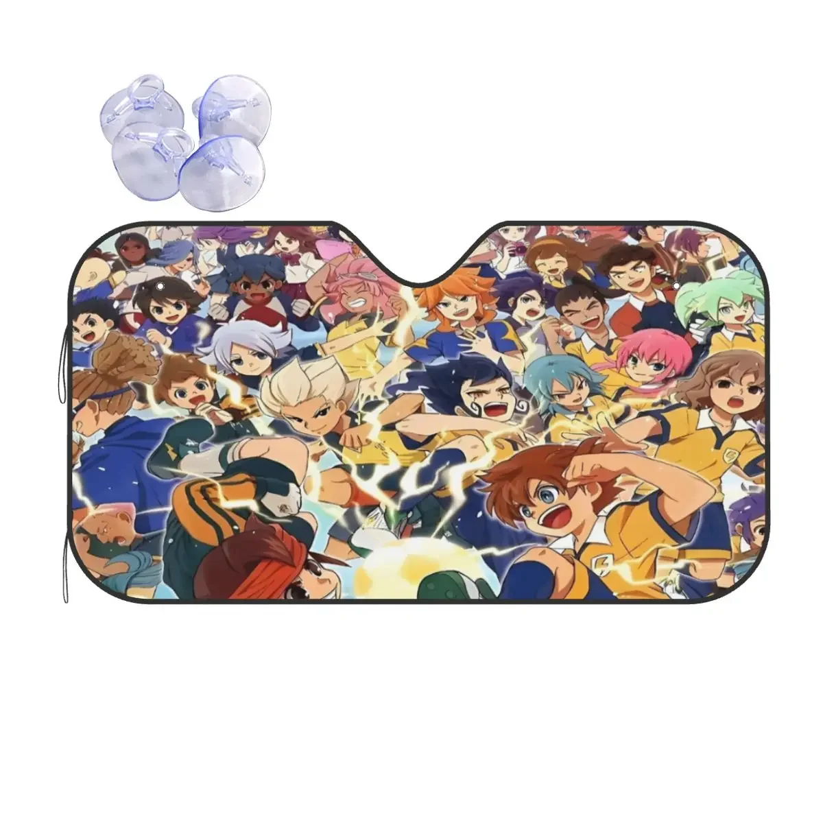 Hot Game Inazuma Eleven Sunshade Windscreen Funny Cover Front Block Window 76x140cm Sun Visor UV Protector