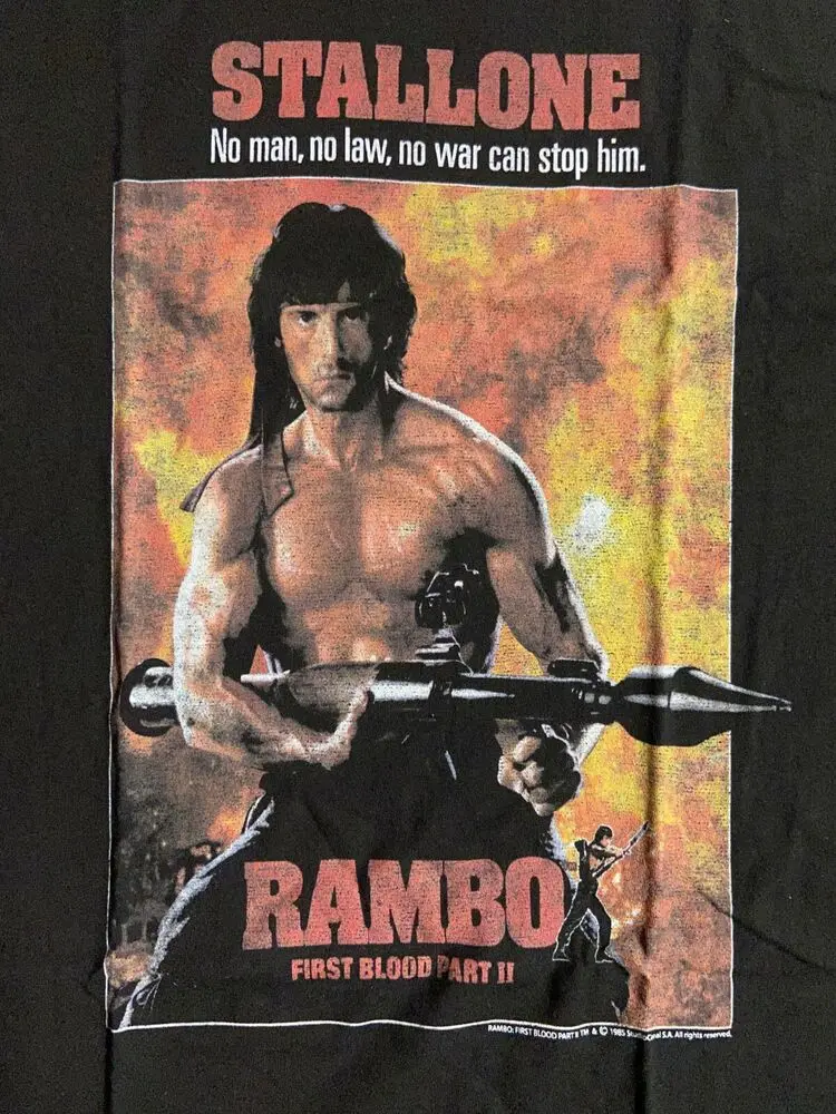 Rambo First Blood Part 2 T Shirt XL Sylvester