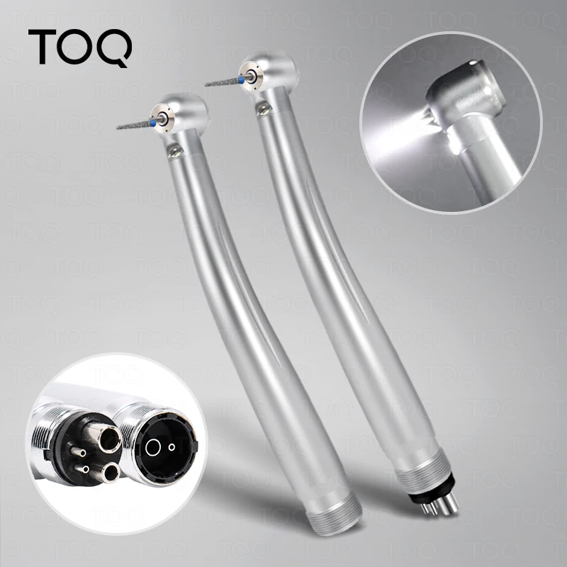 LED Dental High Speed Handpiece with 3-Water Spray Cooling Low Noise Turbine For Dental Clinic Tooth Preparation & Restoration