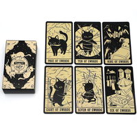 78pcs Cards Deck Kitten Tarot  Cards Oracle Card Fate Divination Leisure Entertainment Family Gatherings Tarot Card Board Game