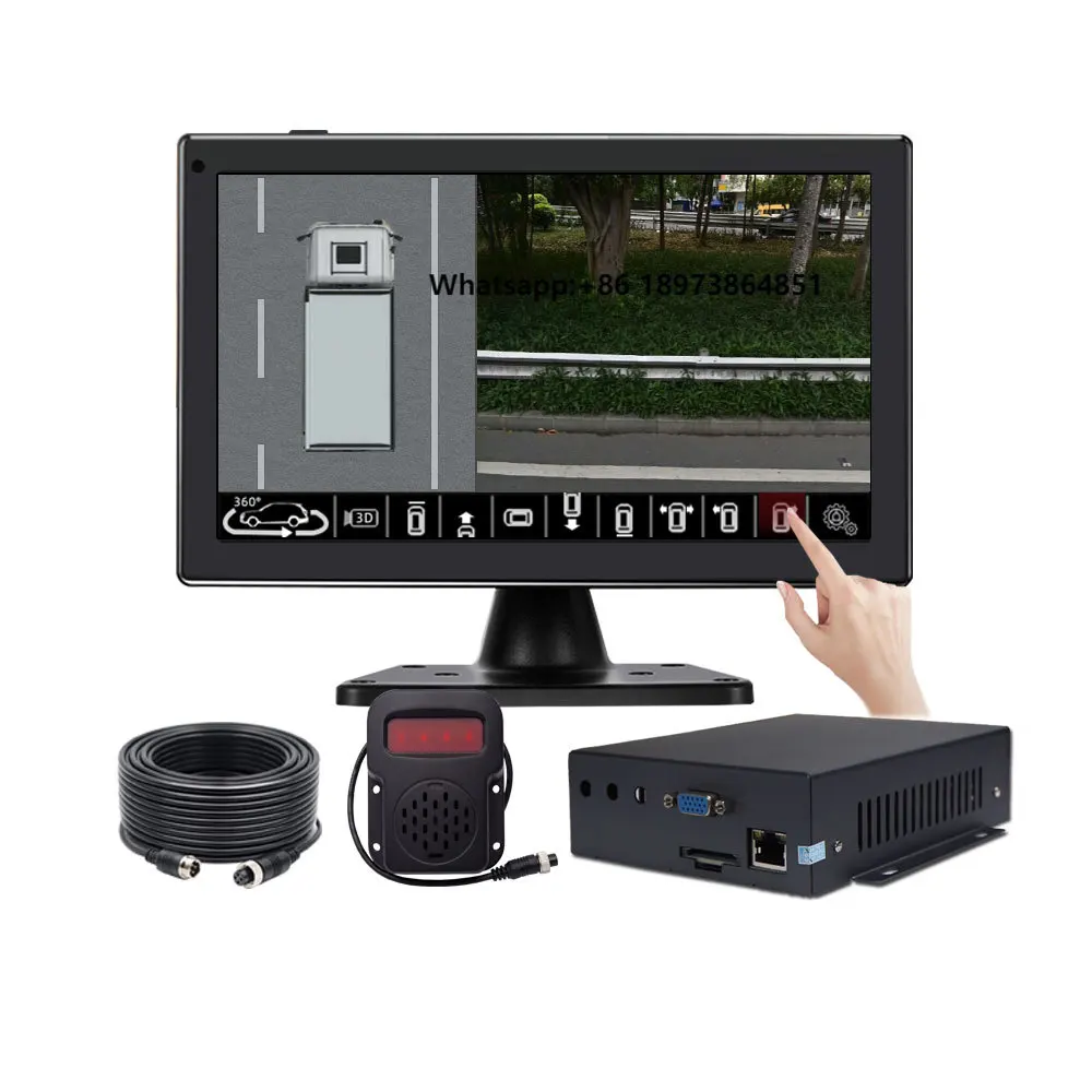 

All Around View Blind Spot Detection 360 Degree Car Video Recorder Bird View for Big Vehicle with Alertor