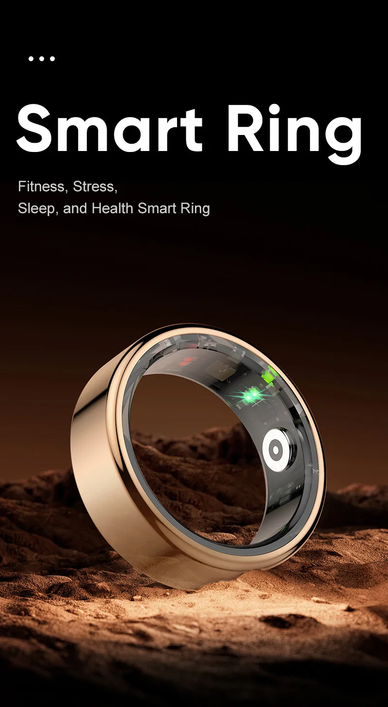 

Smart Ring 2024 Smartring R02 Health Monitoring IP68 Waterproof Multi-sport Modes Bluetooth Sleep Tracker Finger Ring Man