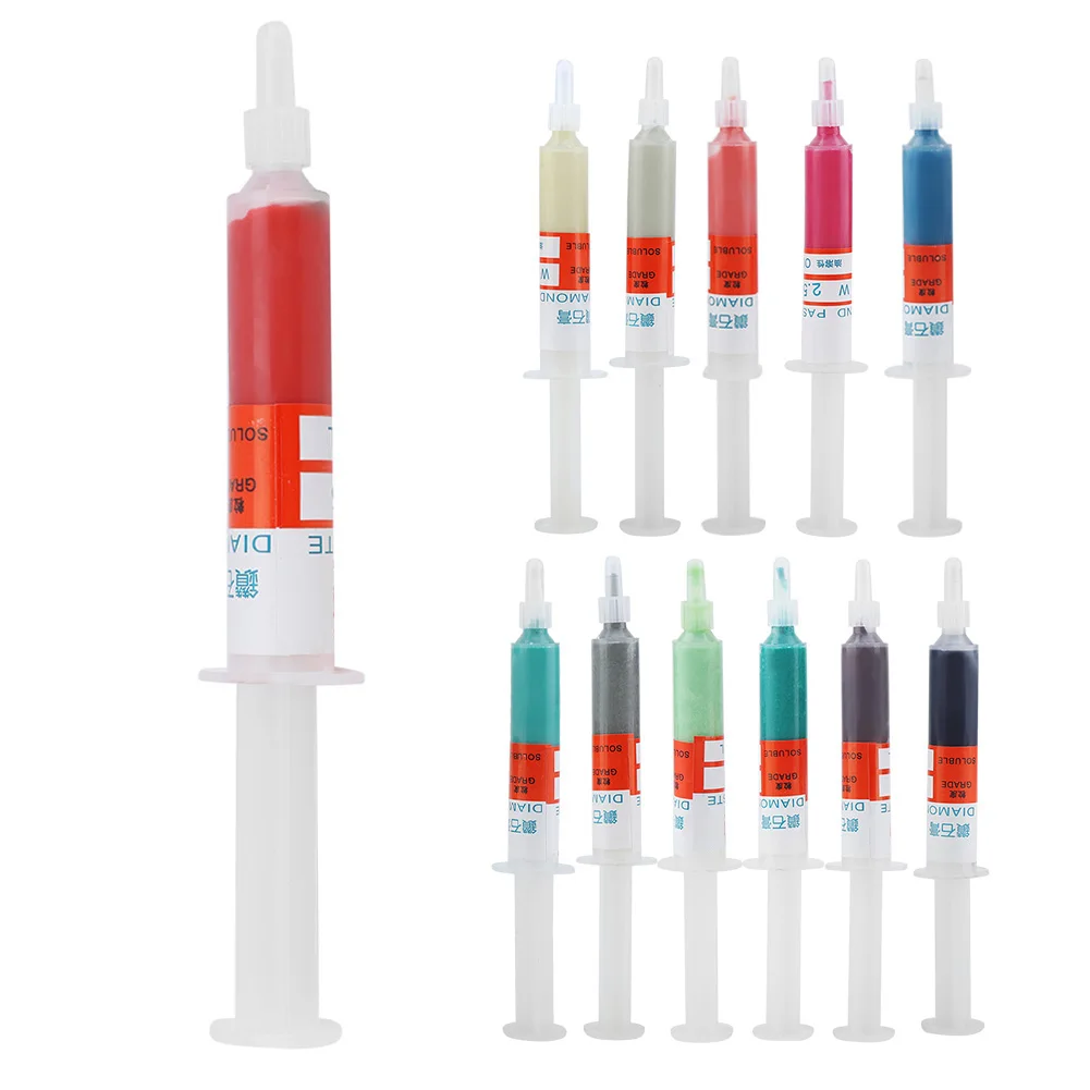 Grind Paste  Lapping Compound /set  Grinding Polishing Paste Lapping Compound Grit W0.5-W40 320~10000