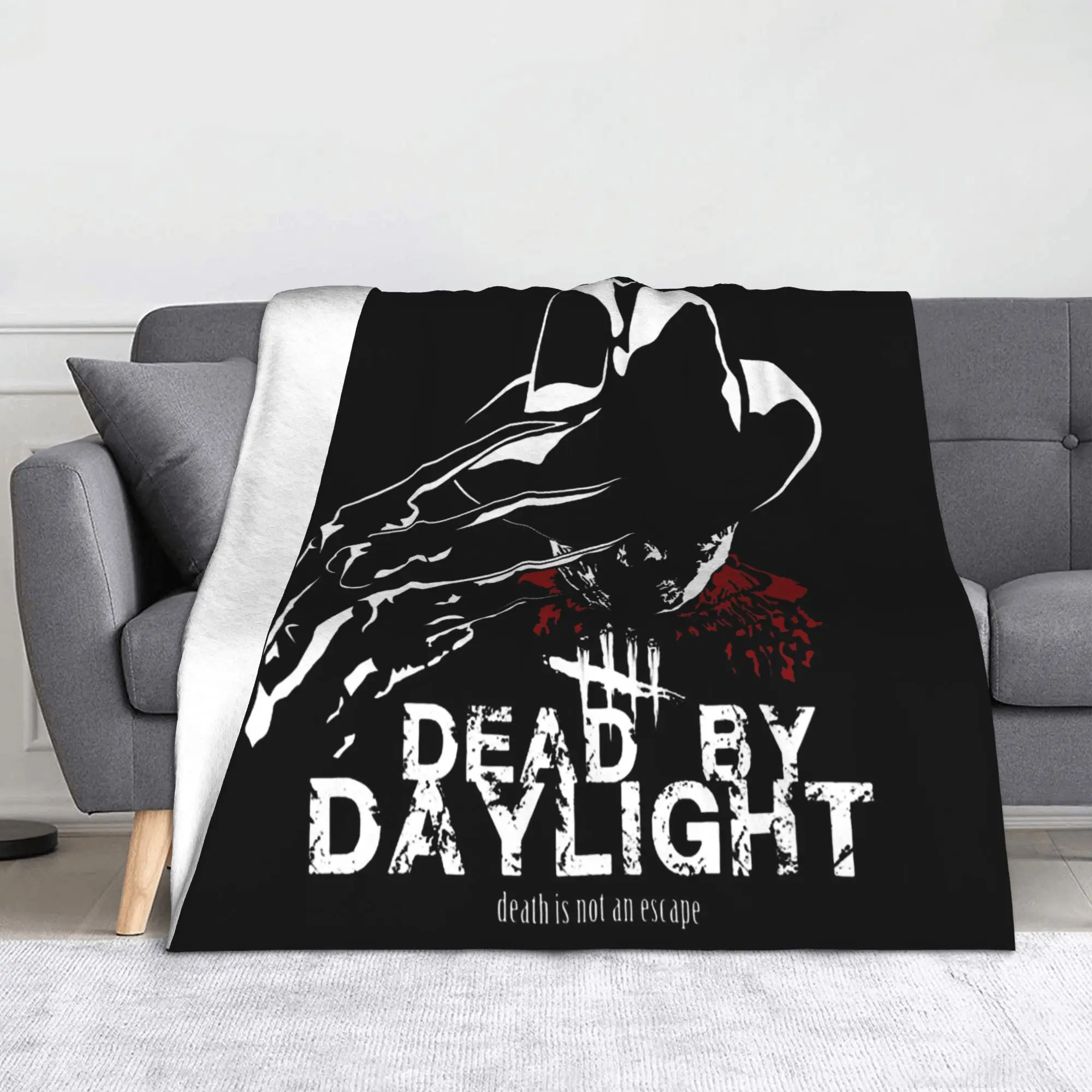 Dead by daylight Blankets Coral Fleece Plush Horror  Trapper Killers Game Portable Soft Throw Blanket for Home Bedroom Bedspread