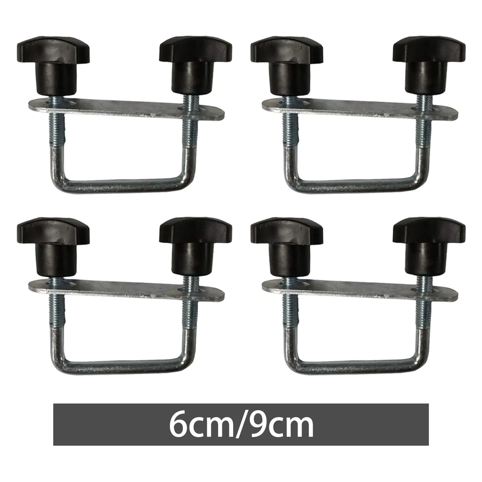 

4Pcs Roof Box U Bolt Clamp High Performance Metal Supplies Sturdy Black U Bracket Clip