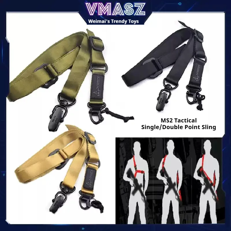 

Vimas MS2 Magap Тактический одинарный/двойной выстрел Американский треугольный многофункциональный ремень для пистолета MS3 MS4 Ремень для пусковой установки