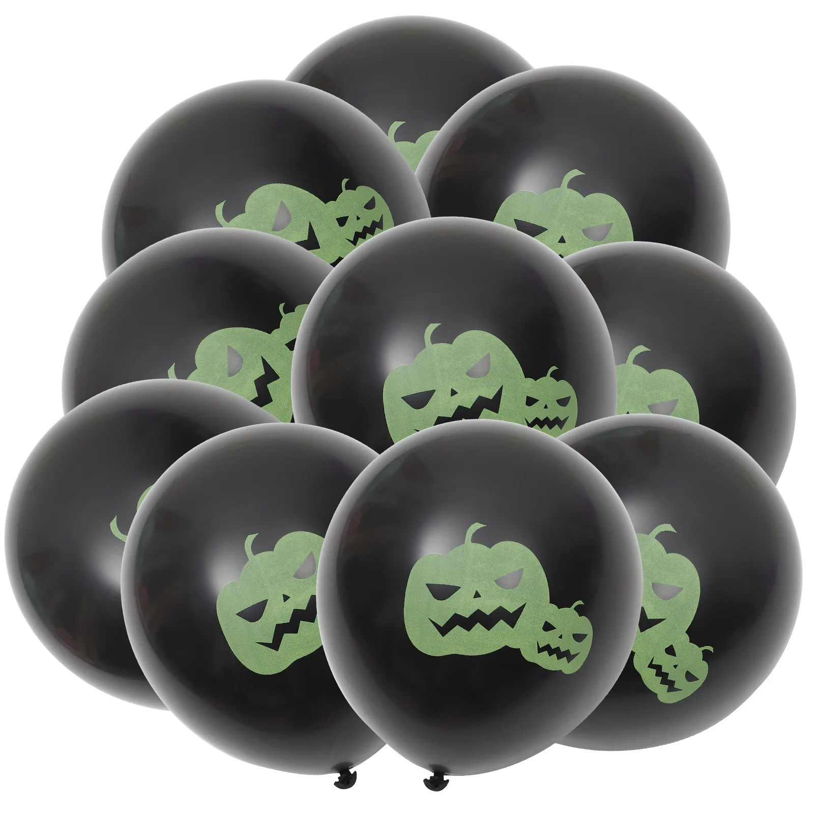 

Halloween Latex Balloons Black Glow Dark Pumpkin Decorations Party Supplies nament Spherical Uniform Color Bright Atmosphere