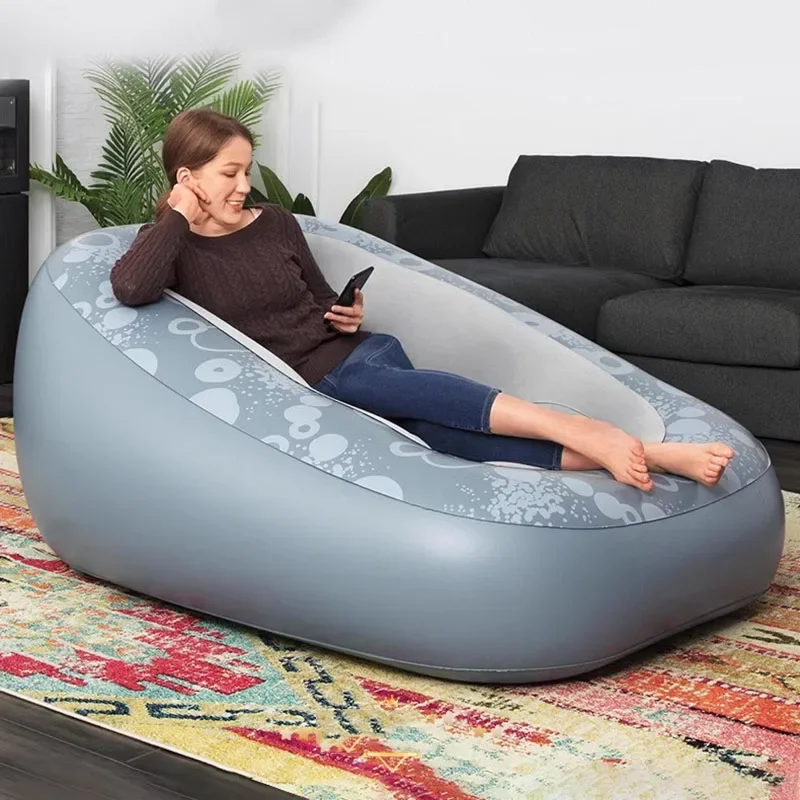 

Curved Single Inflatable Sofa Garden Futon Pouf Luxury Modern Comfortable Inflatable Sofa Relaxing Koltuk Takımı Hotel Furniture